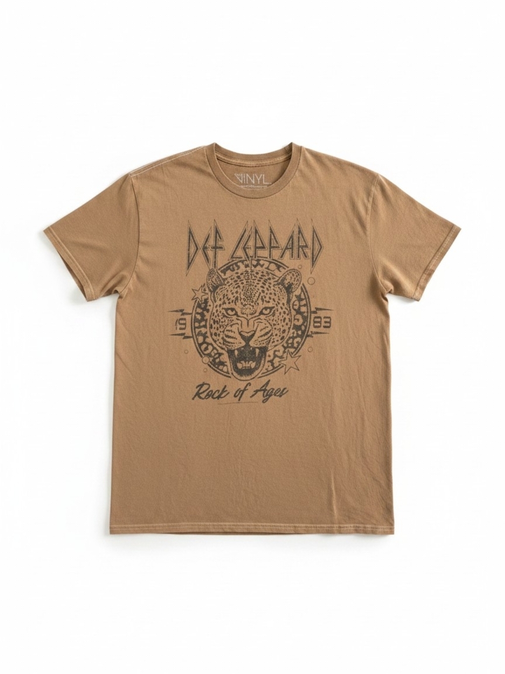Def Leppard Rock of Ages Graphic Tee - Brown